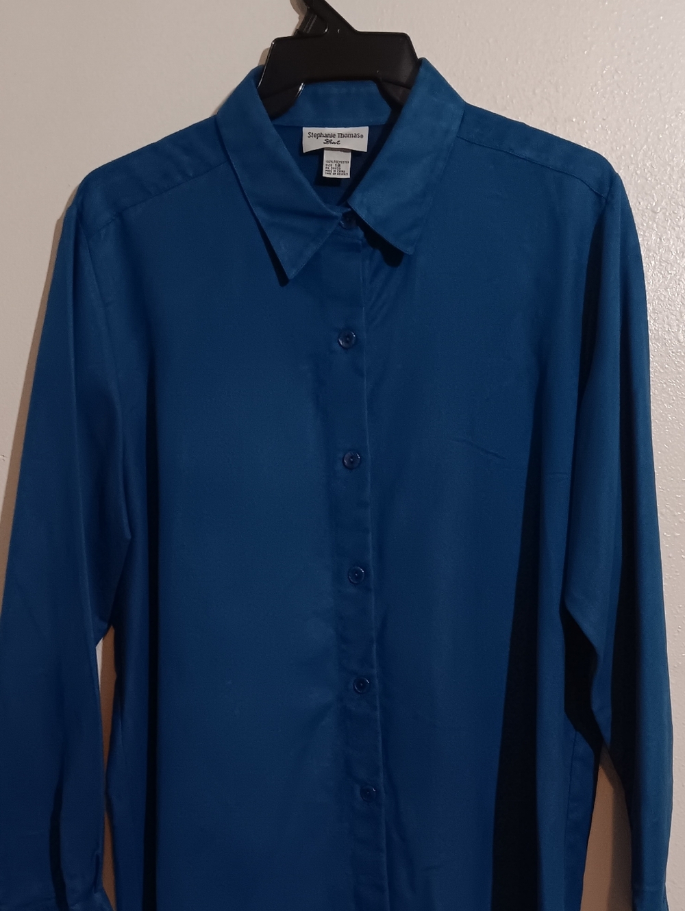 Blue Men's Button-Up Shirt